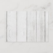 Rustikale Elch Bücher für Babykarte Begleitkarte (Rückseite)