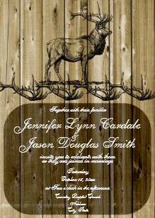 Einladungskarten Hochzeit Jagd