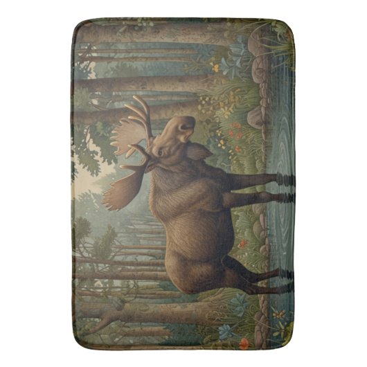 Rustikale Elchbucht Badematte (Vorderseite Vertikal)