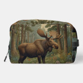 Rustikale Elche boho Wald Grünflächen Waschbeutel (Rückseite)