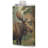 Rustikale Elche bohoboldes Waldgebiet Flachmann (Links)