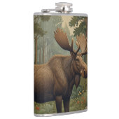 Rustikale Elche bohoboldes Waldgebiet Flachmann (Rechts)