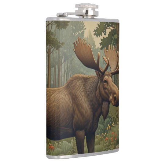 Rustikale Elche bohoboldes Waldgebiet Flachmann (Rechts)