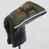 Rustikale Elche bohoboldes Waldgebiet Golf Headcover (3/4 Vorderseite)