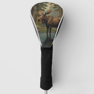 Rustikale Elche bohoboldes Waldgebiet Golf Headcover