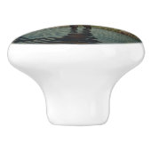 Rustikale Elche bohoboldes Waldgebiet Keramikknauf (Seitenansicht)