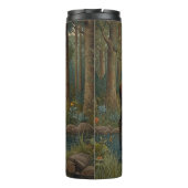 Rustikale Elche bohoboldes Waldgebiet Thermosbecher (Rückseite)