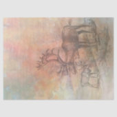 Rustikale Elche Herbstgebirge entmutigen Seidenpapier (Vorderseite)