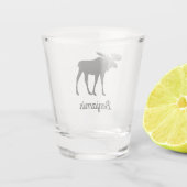 Rustikale Elche Schnapsglas (Rückseite)