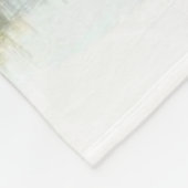 Rustikale Elchhütte Wasserfarbe Fleecedecke (Ecke)