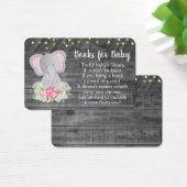 Rustikale Elefant Baby Girl Dusche für ein Buch (Schreibtisch)