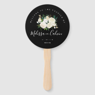 Rustikale Elegance Bloral Hochzeit Begrüßung Han Fächer