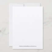 Rustikale Elegance EDITABLE FARBE Save the Date Ca Dankeskarte (Rückseite)