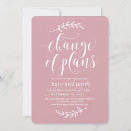 Rustikale Elegance EDITABLE FARBE Wedding Update C Dankeskarte