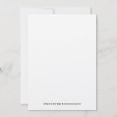 Rustikale Elegance EDITABLE FARBE Wedding Update C Save The Date (Rückseite)