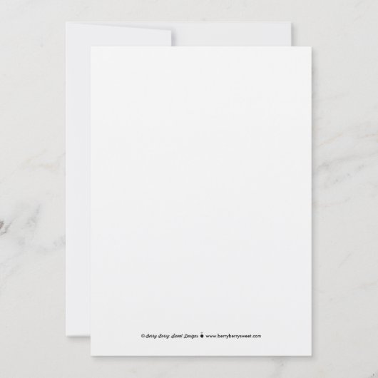 Rustikale Elegance EDITABLE FARBE Wedding Update C Save The Date (Rückseite)