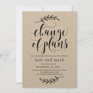 Rustikale Elegance EDITABLE FARBE Wedding Update C Save The Date