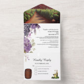 Rustikale Elegance Eine einzigartige Weinroute All In One Einladung (Innen Boden)