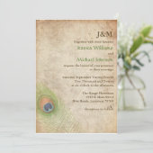 Rustikale Elegance | Einladungen zur Hochzeit (Stehend Vorderseite)