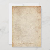 Rustikale Elegance | Einladungen zur Hochzeit (Rückseite)