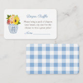 Rustikale Elegance Fall Babydusche Windelwindeln Begleitkarte (Vorne/Hinten)