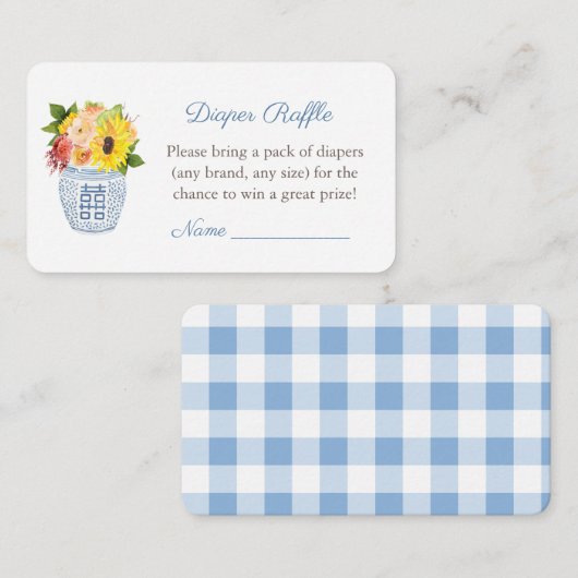 Rustikale Elegance Fall Babydusche Windelwindeln Begleitkarte (Vorne/Hinten)