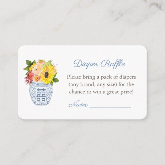 Rustikale Elegance Fall Babydusche Windelwindeln Begleitkarte (Vorderseite)