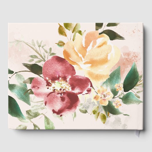 Rustikale Elegance | Floral Gästebuch (Rückseite)