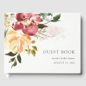 Rustikale Elegance | Floral Gästebuch (Vorderseite)