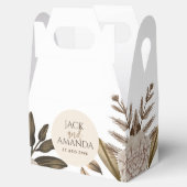 Rustikale Elegance Gastgeschenk Hochzeit Box Geschenkschachtel (Geöffnet)