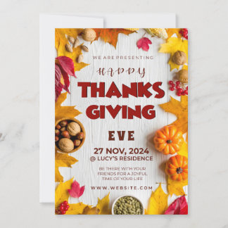 Rustikale Elegance Pumpkin Blätter & Sizzling Gewü Einladung