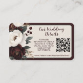 Rustikale Elegance QR Code UAWG-Umschließungskarte Begleitkarte (Vorderseite)