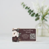 Rustikale Elegance QR Code UAWG-Umschließungskarte Begleitkarte (Stehend Vorderseite)