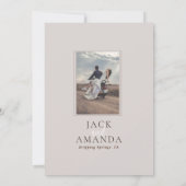 Rustikale Elegance Save the Date Einladungen (Rückseite)