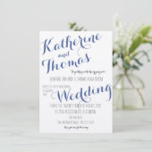 Rustikale Elegance Typografy Design Wedding Einladung (Stehend Vorderseite)