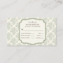 Rustikale Elegance Visitenkarte