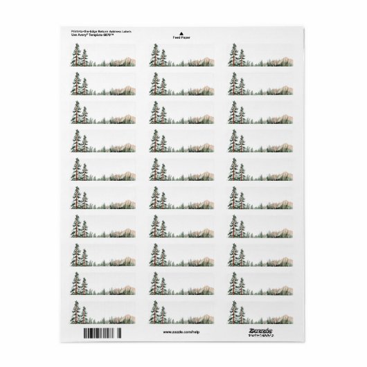 Rustikale Elegance Wald Pine Blank (Vorne)