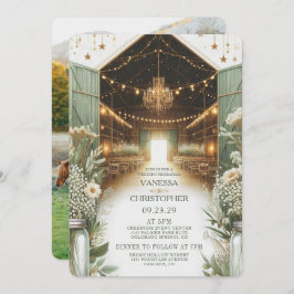 Rustikale Elegance Wedding Probe Einladung