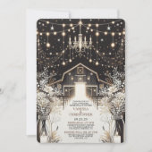 Rustikale Elegance Wedding Probe Einladung (Vorderseite)