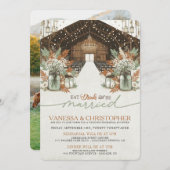 Rustikale Elegance Wedding Probe Einladung (Vorne/Hinten)