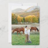 Rustikale Elegance Wedding Probe Einladung (Rückseite)