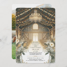 Rustikale Elegance Wedding Probe Einladung