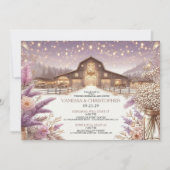 Rustikale Elegance Wedding Probe Einladung (Vorderseite)