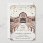 Rustikale Elegance Wedding Probe Einladung (Vorderseite)