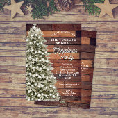 Rustikale Elegance Weihnachtsbaum Weihnachtsbaum P Einladung