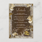 Rustikale Elegance White Rose Hochzeitsstimmung Begleitkarte (Vorderseite)