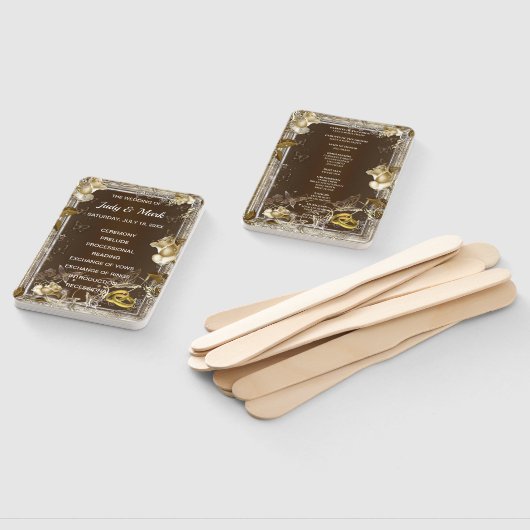 Rustikale Elegance White Rose Wedding Fächer (Non-assembled)