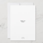 Rustikale Elegant Beach Hochzeit Einladung (Rückseite)