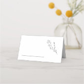 Rustikale Elegant-Blumentisch-Platzkarte Platzkarte (Vorderseite)