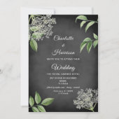 Rustikale Elegant Floral Wedding Einladung (Vorderseite)